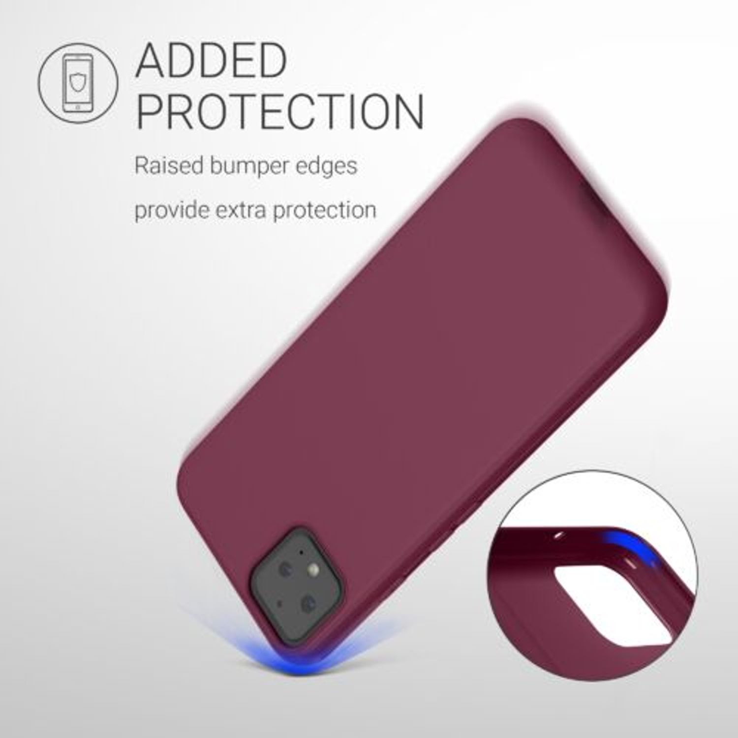 Husa pentru Google Pixel 4, Silicon, Violet, 50326.187, Kwmobile fotografia produsului View 7 L