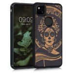 Husa pentru Google Pixel 4a, Lemn, Negru, 53122.08, Kwmobile fotografia produsului