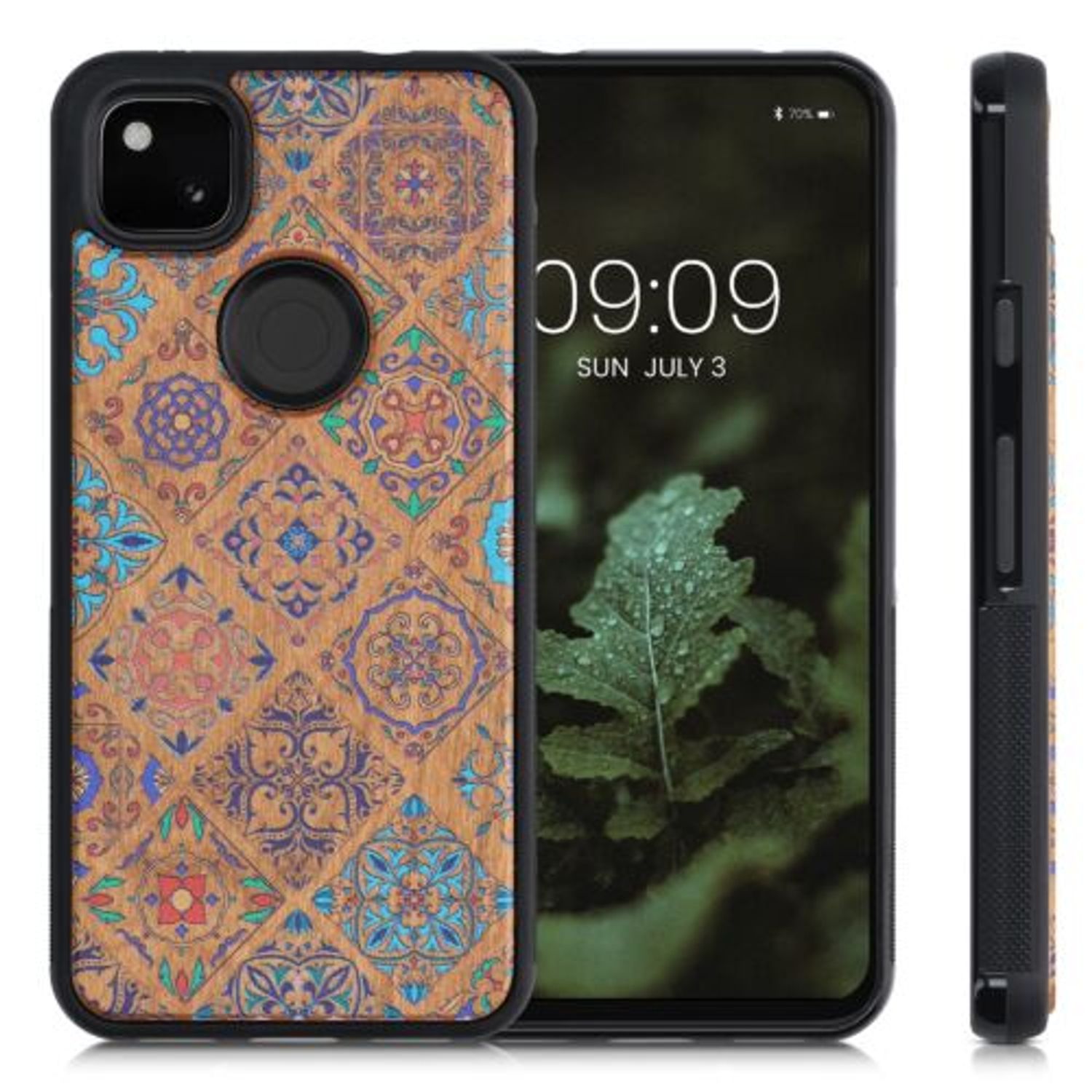 Husa pentru Google Pixel 4a, Lemn, Multicolor, 53122.11, Kwmobile fotografia produsului View 5 L