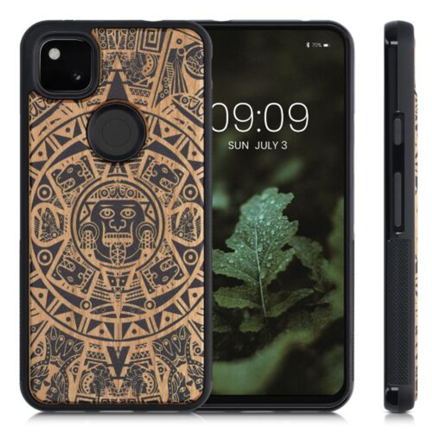Husa pentru Google Pixel 4a, Lemn, Maro, 53122.09, Kwmobile fotografia produsului View 2 L