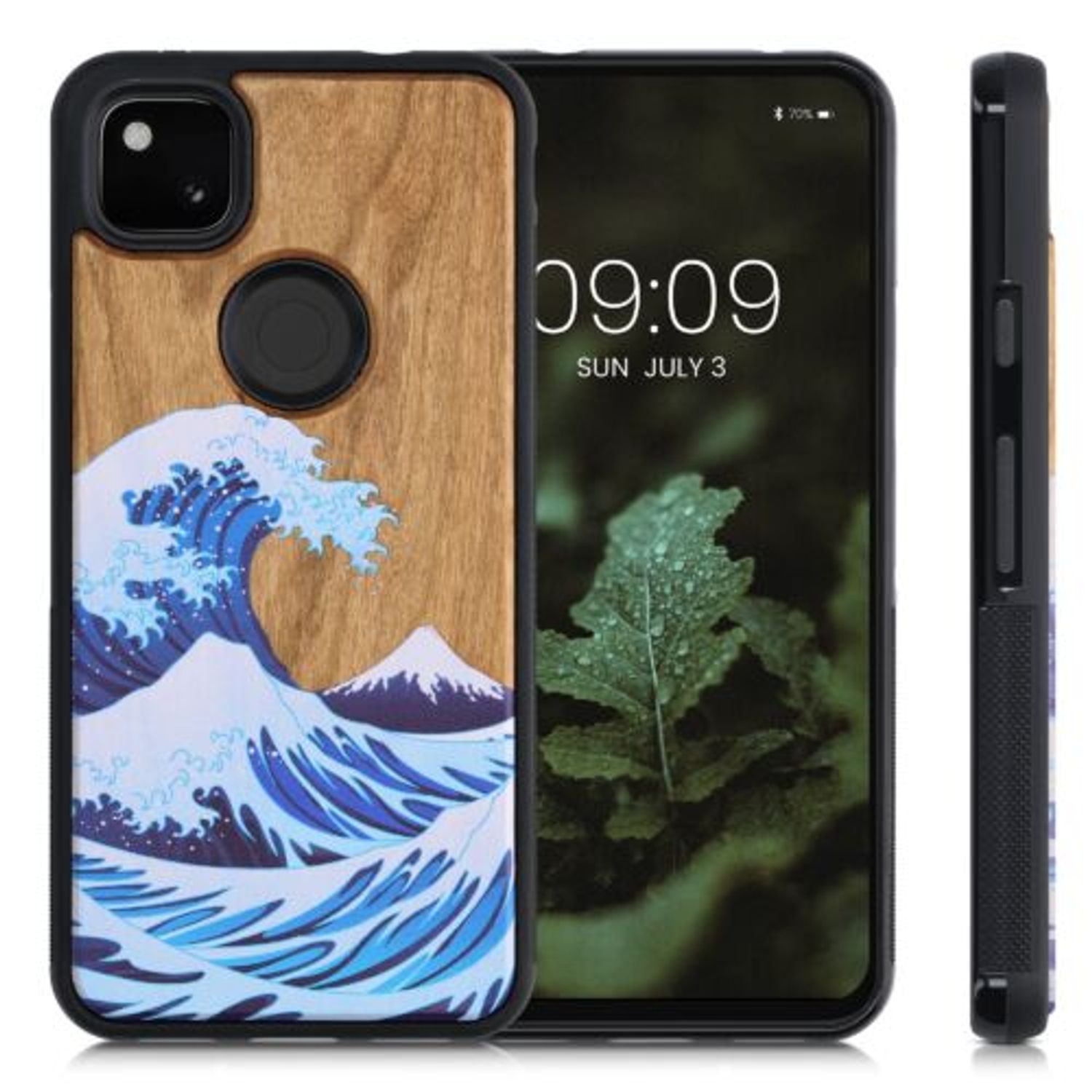 Husa pentru Google Pixel 4a, Lemn, Multicolor, 53122.10, Kwmobile fotografia produsului View 2 L