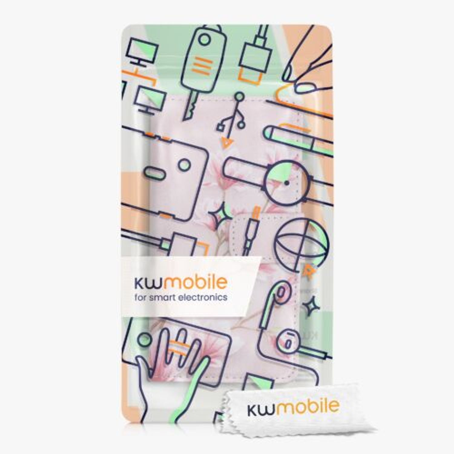 Husa pentru Google Pixel 4a, Piele ecologica, Roz, 52958.08, Kwmobile fotografia produsului View 7 L