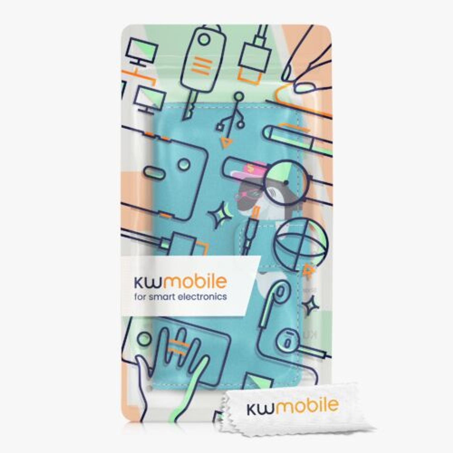 Husa pentru Google Pixel 4a, Piele ecologica, Multicolor, 52958.10, Kwmobile fotografia produsului View 7 L