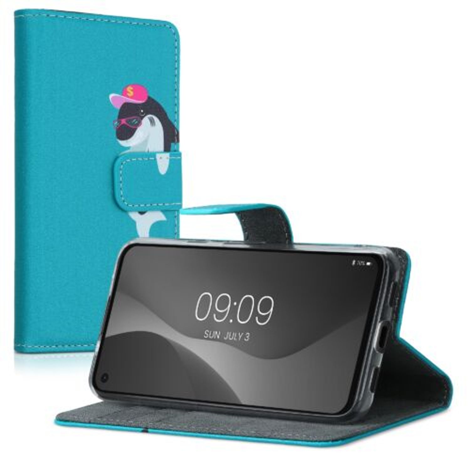 Husa pentru Google Pixel 4a, Piele ecologica, Multicolor, 52958.10, Kwmobile fotografia produsului View 2 L