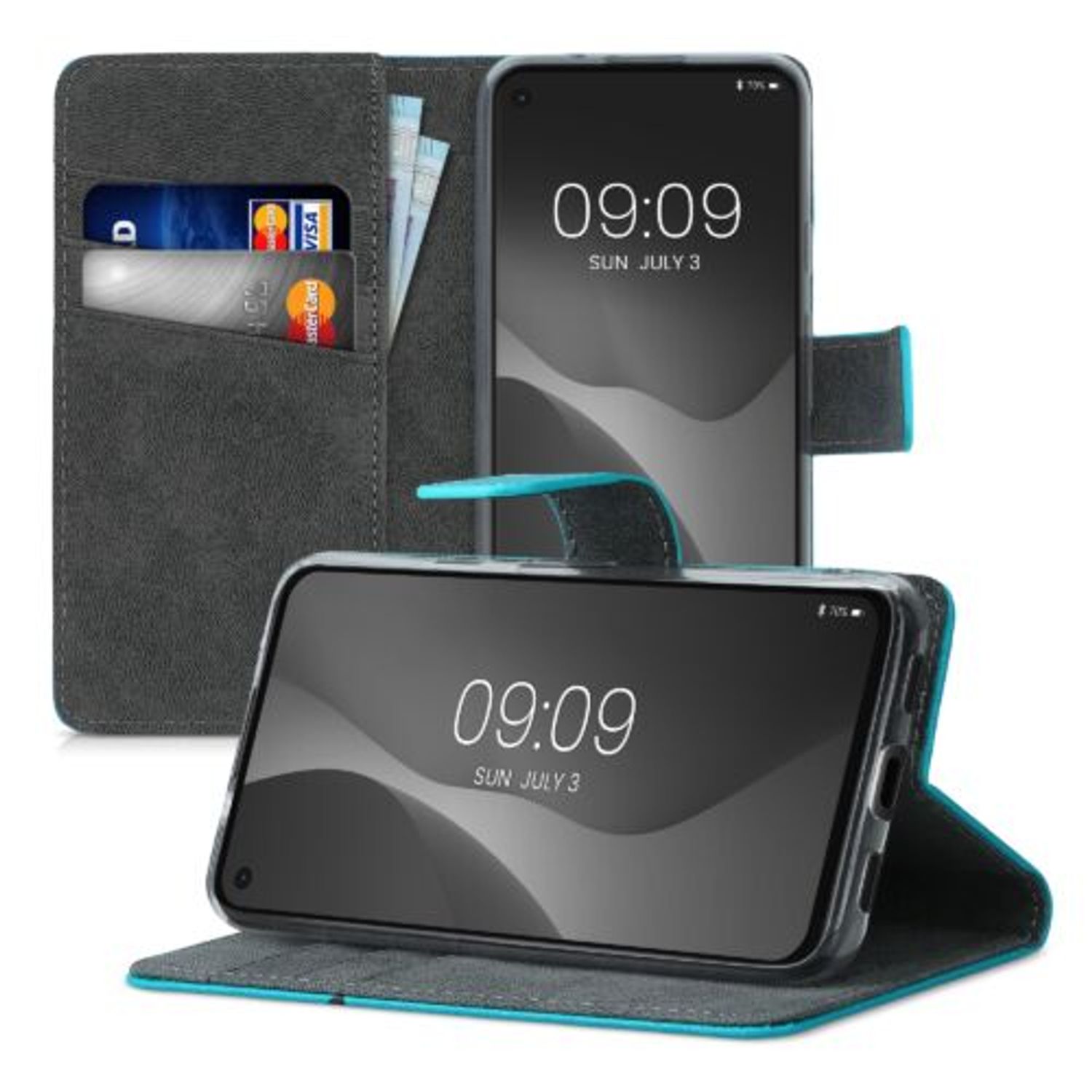 Husa pentru Google Pixel 4a, Piele ecologica, Multicolor, 52958.10, Kwmobile fotografia produsului View 5 L
