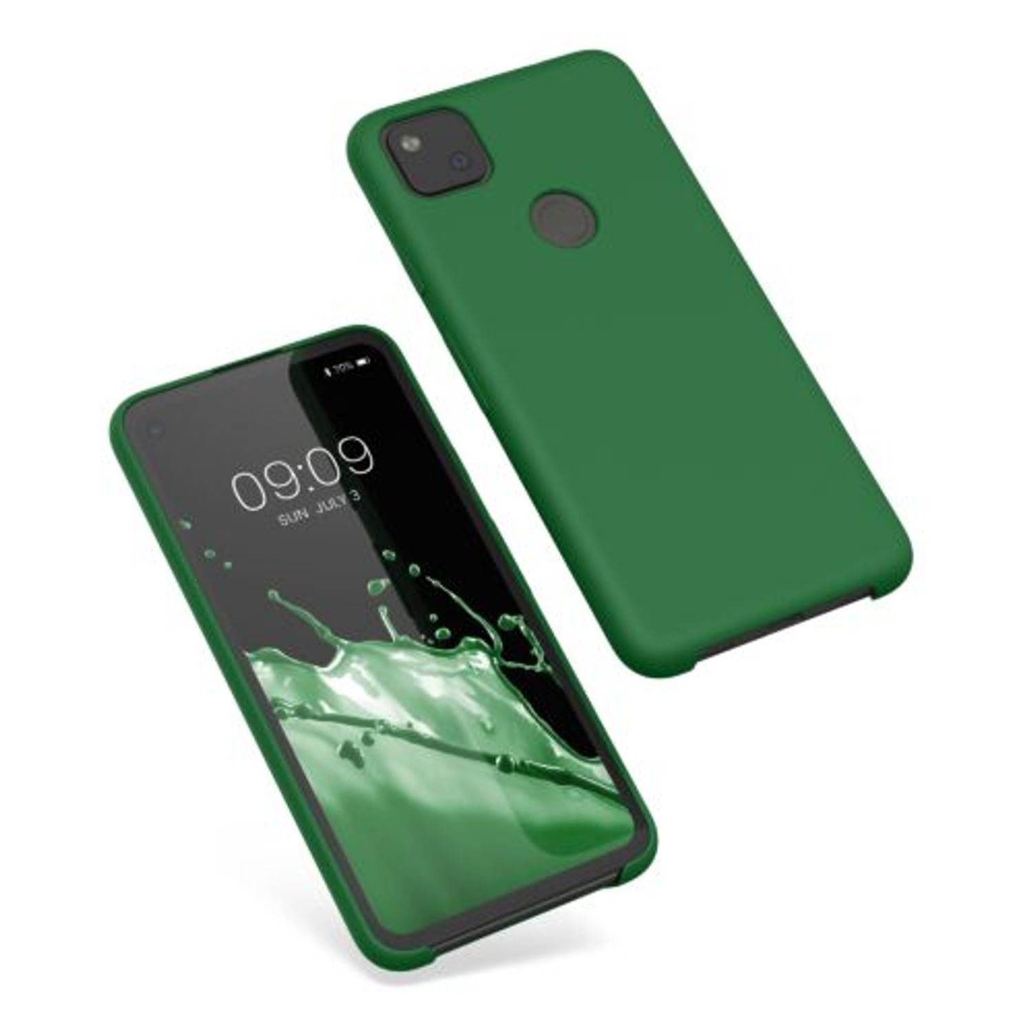 Husa pentru Google Pixel 4a, Silicon, Verde, 52549.227, Kwmobile fotografia produsului View 2 L