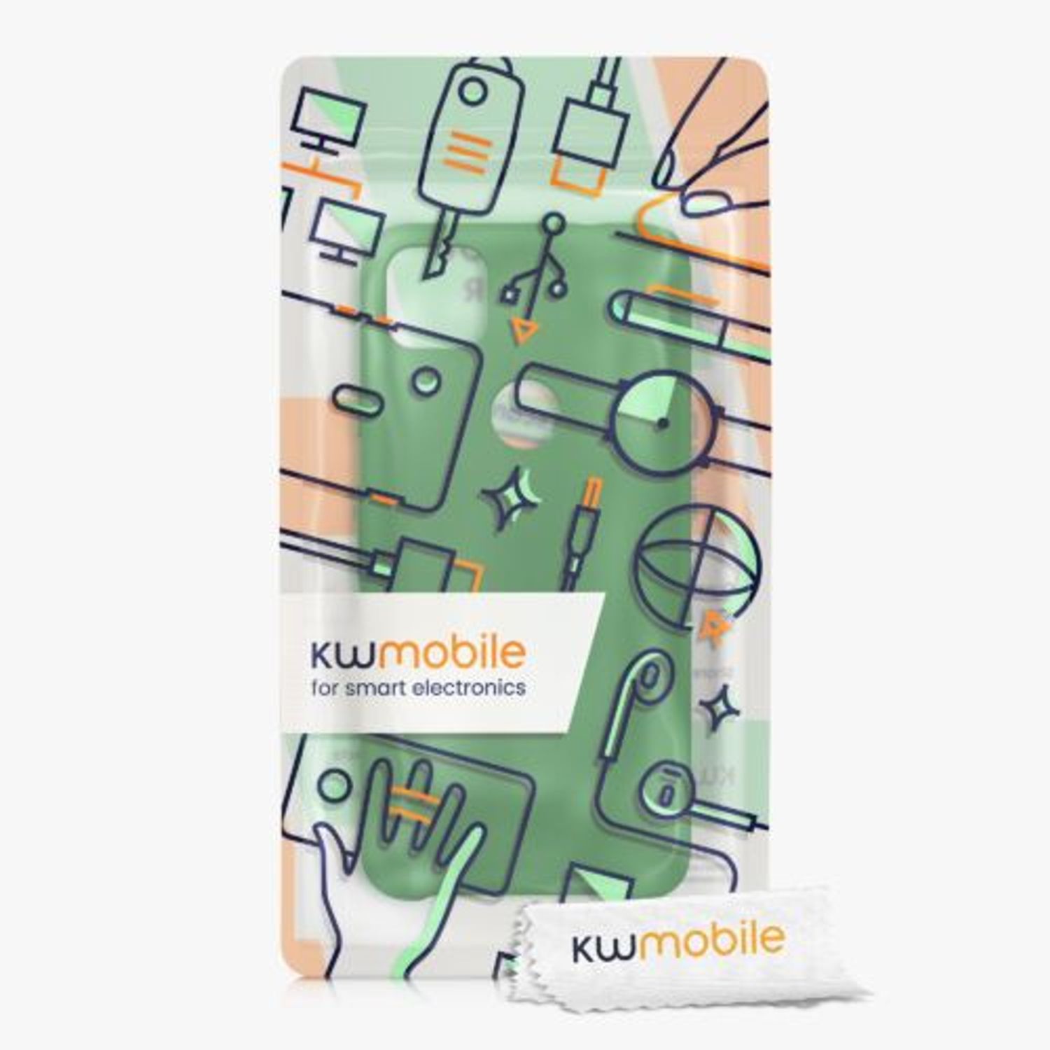 Husa pentru Google Pixel 4a, Silicon, Verde, 52549.227, Kwmobile fotografia produsului View 7 L