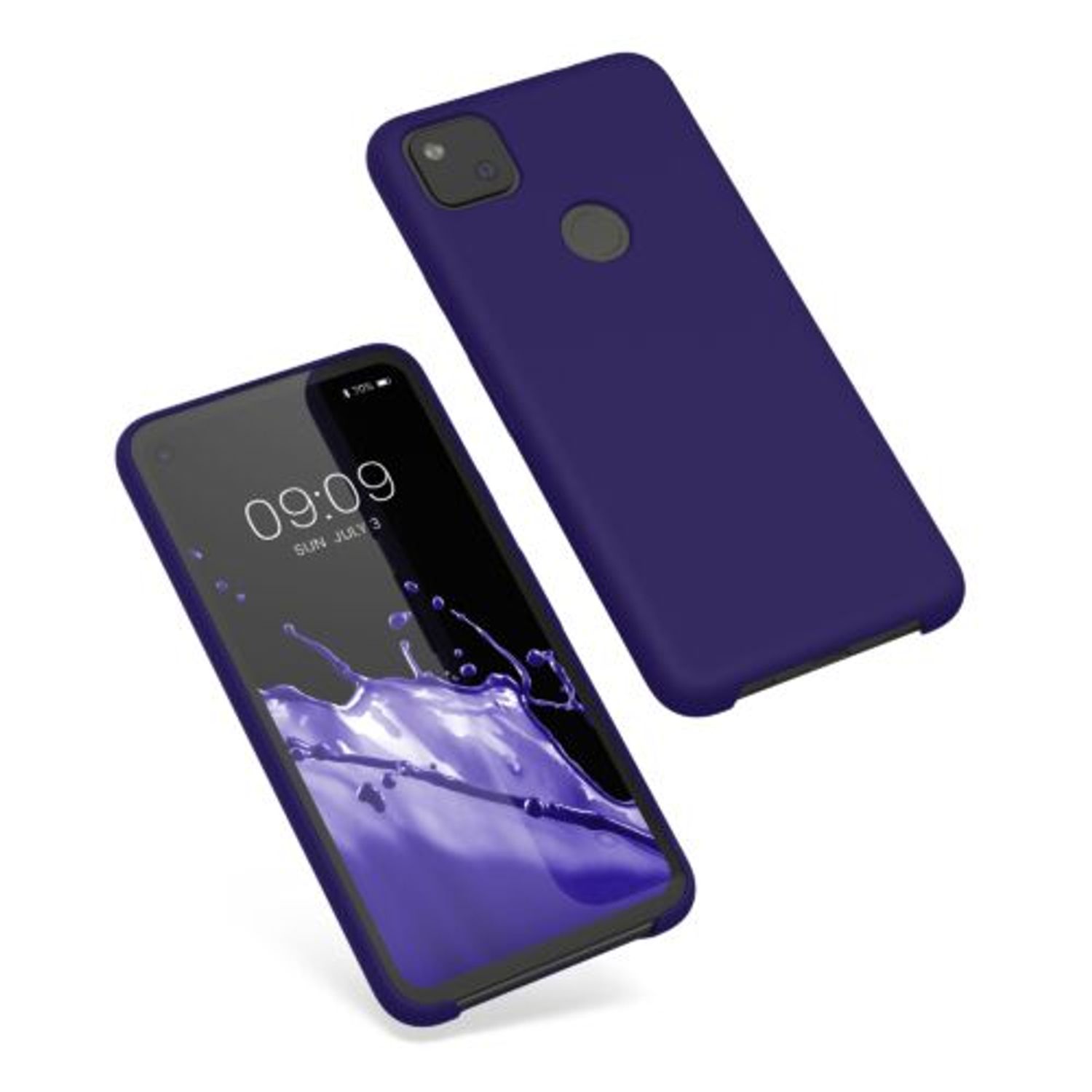 Husa pentru Google Pixel 4a, Silicon, Albastru, 52549.226, Kwmobile fotografia produsului View 2 L