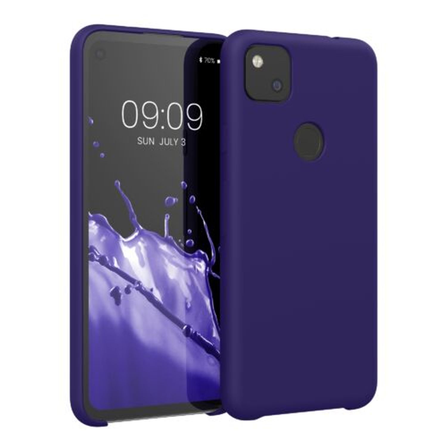 Husa pentru Google Pixel 4a, Silicon, Albastru, 52549.226, Kwmobile fotografia produsului