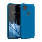 Husa pentru Google Pixel 4a, Silicon, Albastru, 52357.228, Kwmobile fotografia produsului