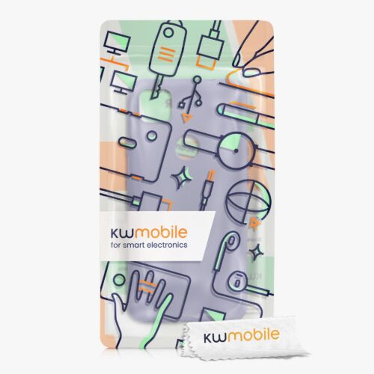 Husa pentru Google Pixel 4a, Silicon, Mov, 52357.130, Kwmobile fotografia produsului View 7 L