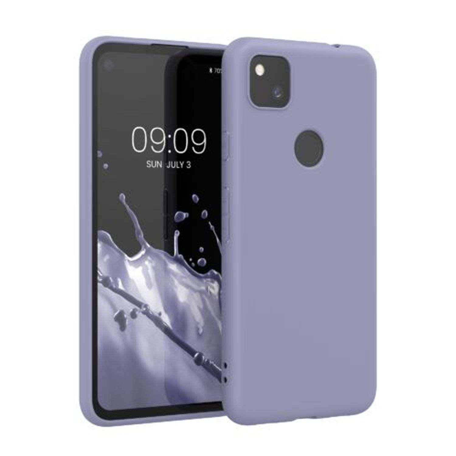 Husa pentru Google Pixel 4a, Silicon, Mov, 52357.130, Kwmobile fotografia produsului