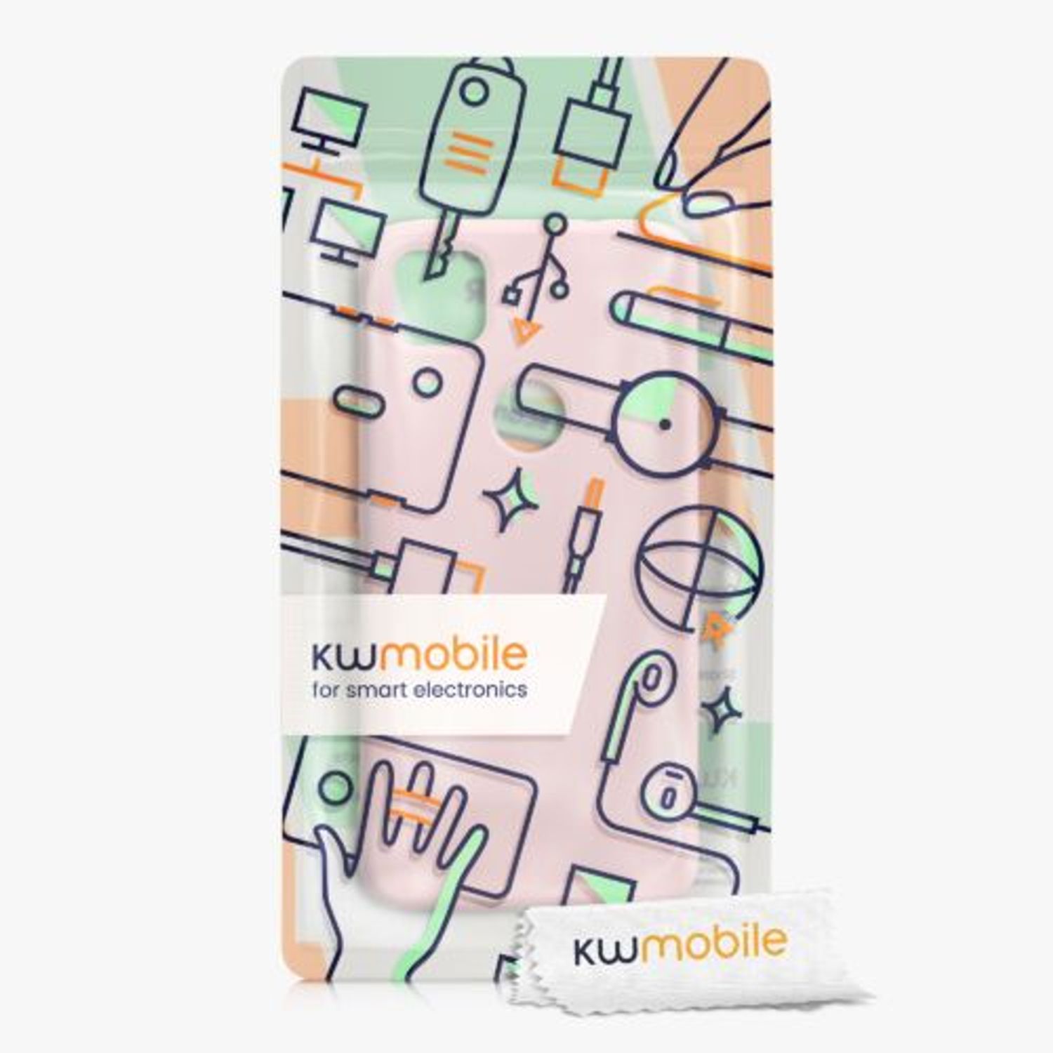 Husa pentru Google Pixel 4a, Silicon, Roz, 52622.225, Kwmobile fotografia produsului View 7 L