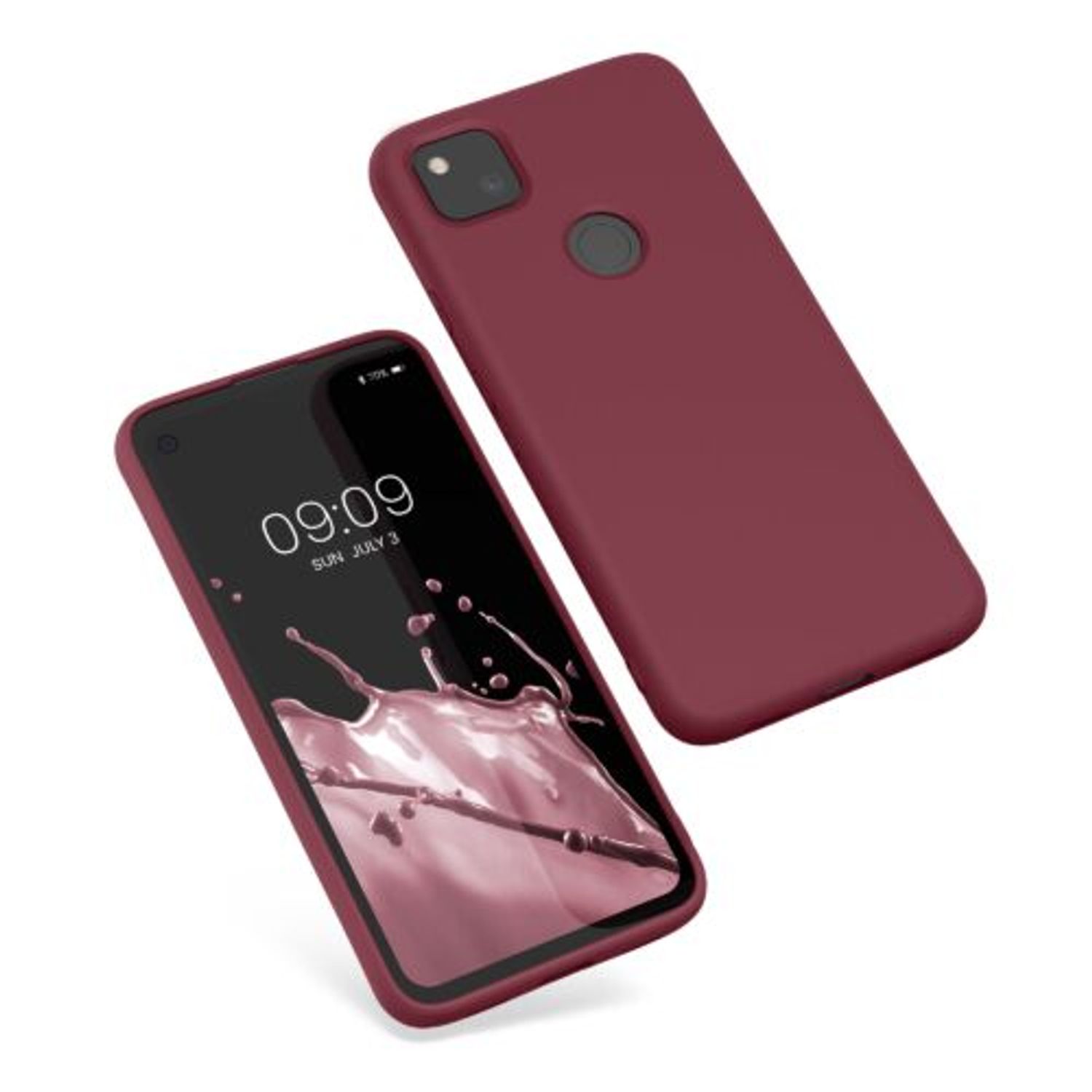 Husa pentru Google Pixel 4a, Silicon, Violet, 52622.209, Kwmobile fotografia produsului View 2 L
