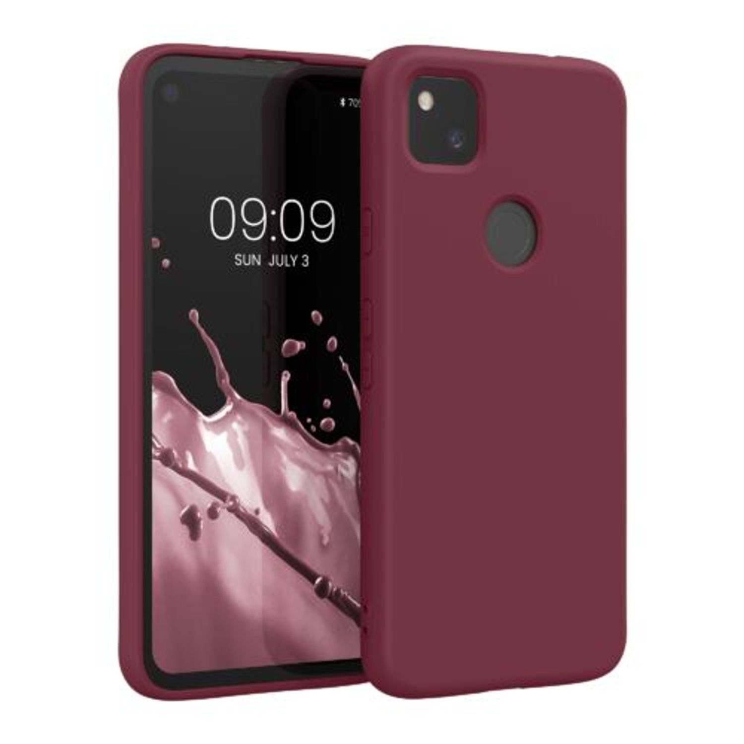 Husa pentru Google Pixel 4a, Silicon, Violet, 52622.209, Kwmobile fotografia produsului