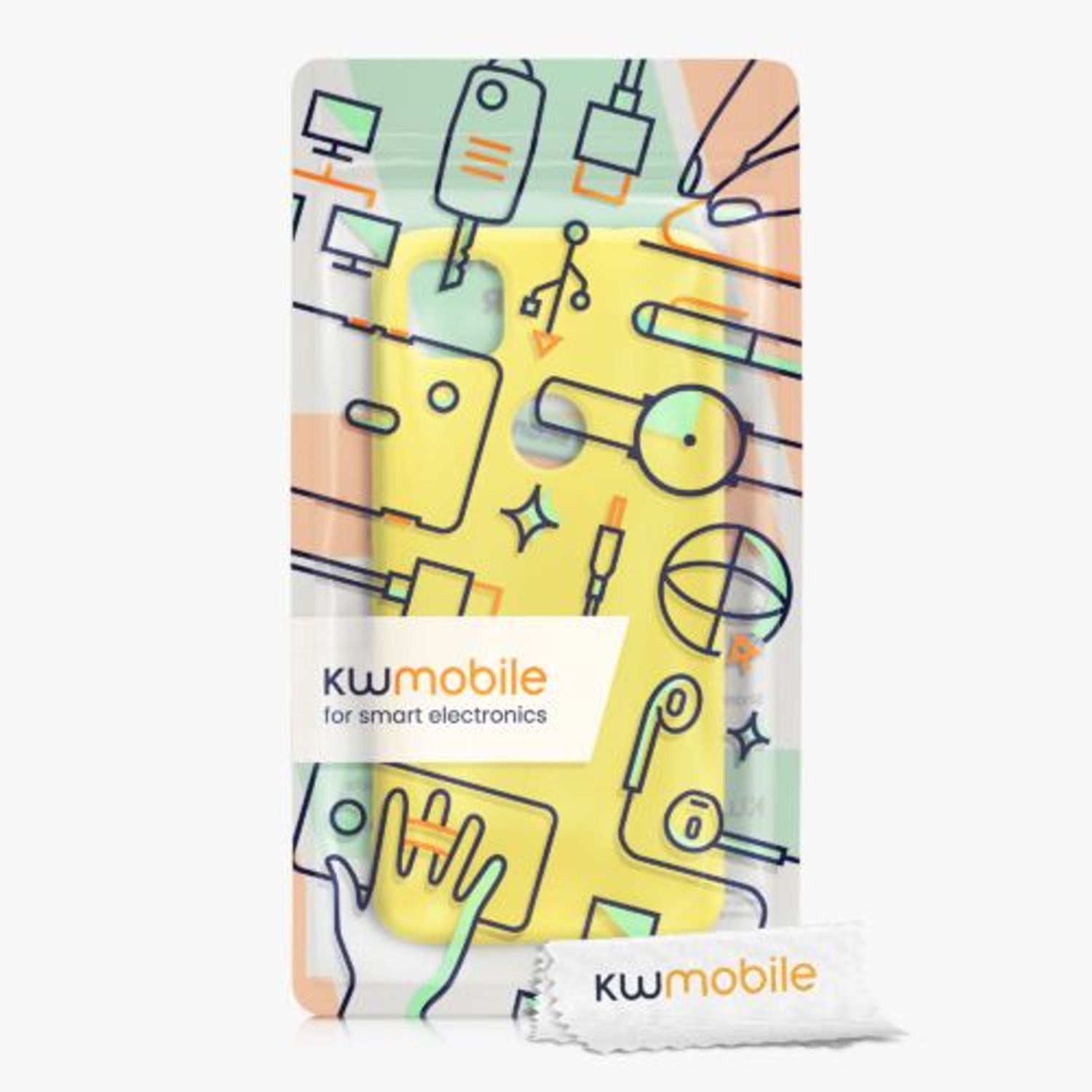 Husa pentru Google Pixel 4a, Silicon, Galben, 52622.165, Kwmobile fotografia produsului View 7 L