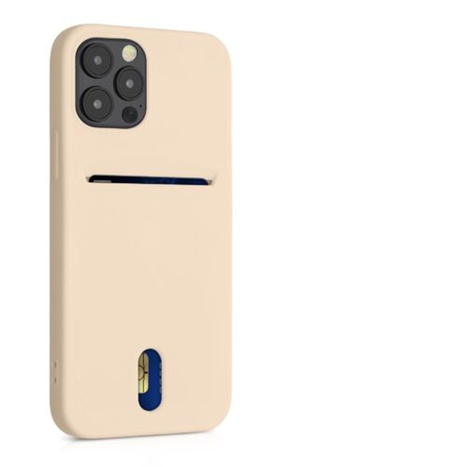 Husa pentru iPhone 12/iPhone 12 Pro, Silicon, Crem, 54513.154 fotografia produsului View 8 L
