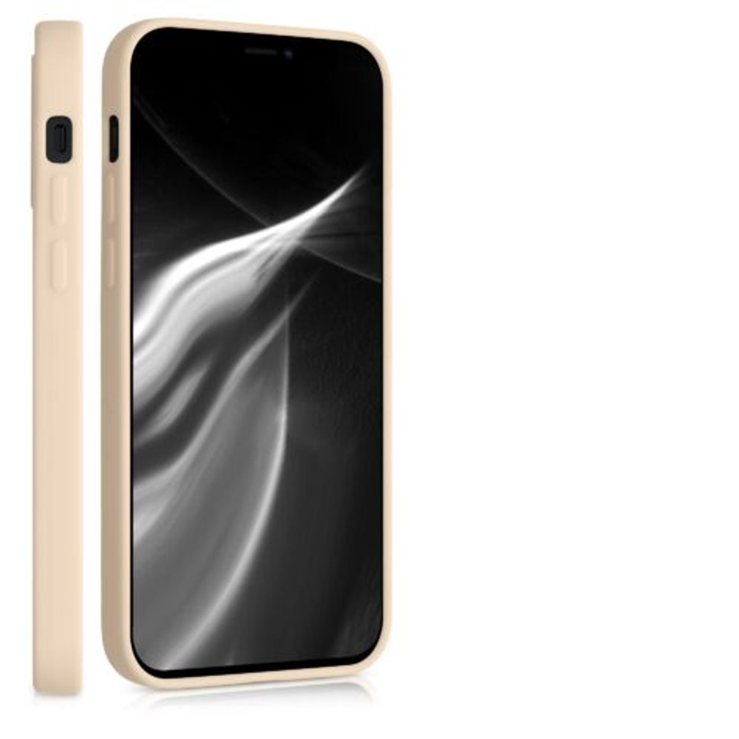 Husa pentru iPhone 12/iPhone 12 Pro, Silicon, Crem, 54513.154 fotografia produsului View 9 L