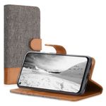 Husa pentru Google Pixel 5a, Textil, Gri, 55987.25, Kwmobile fotografia produsului View 2 S