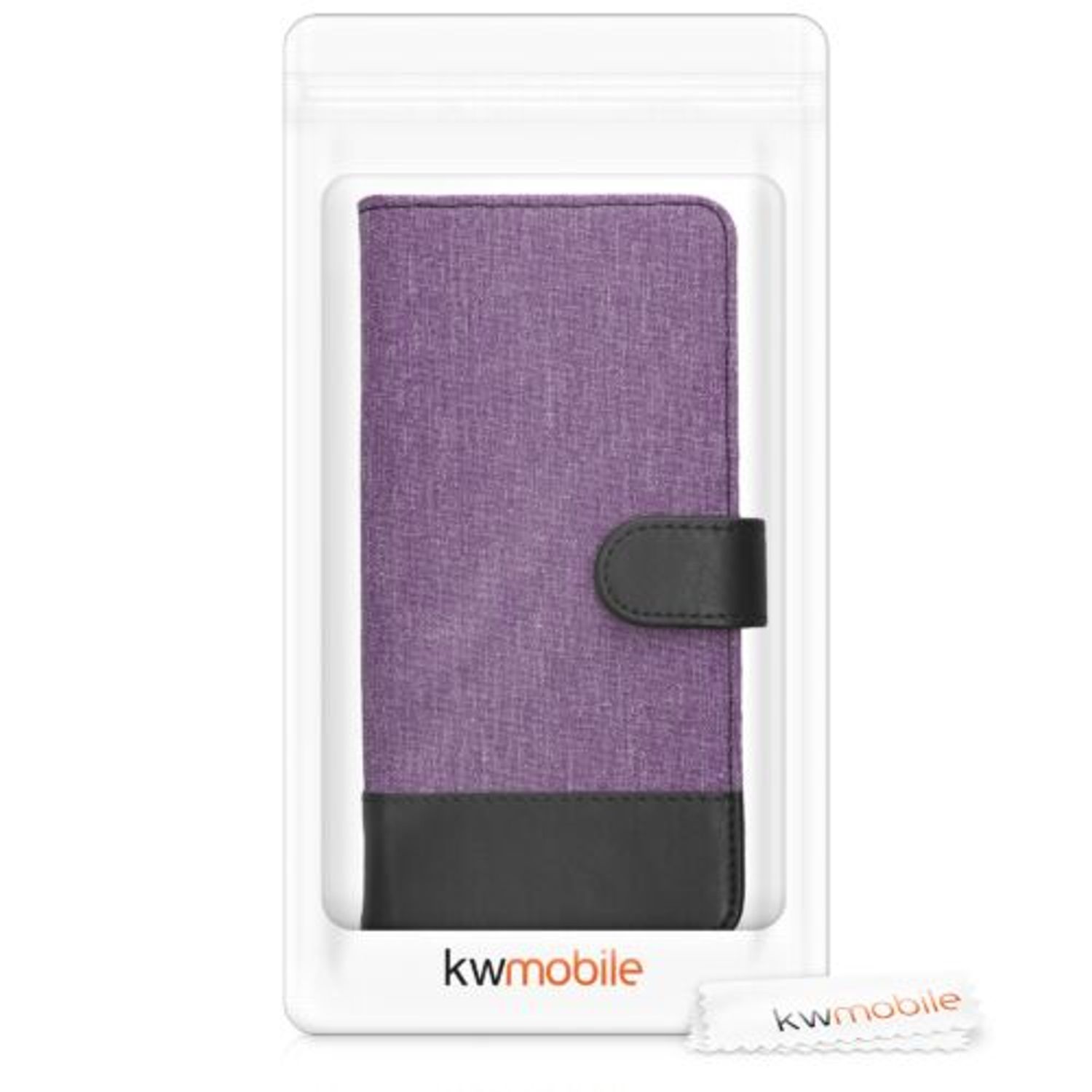 Husa pentru Google Pixel 5a, Textil, Mov, 55987.38, Kwmobile fotografia produsului View 7 L