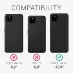 Husa pentru Google Pixel 5a, Textil, Mov, 55987.38, Kwmobile fotografia produsului View 6 S