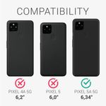 Husa pentru Google Pixel 5a, Textil, Negru, 55987.73, Kwmobile fotografia produsului View 4 S