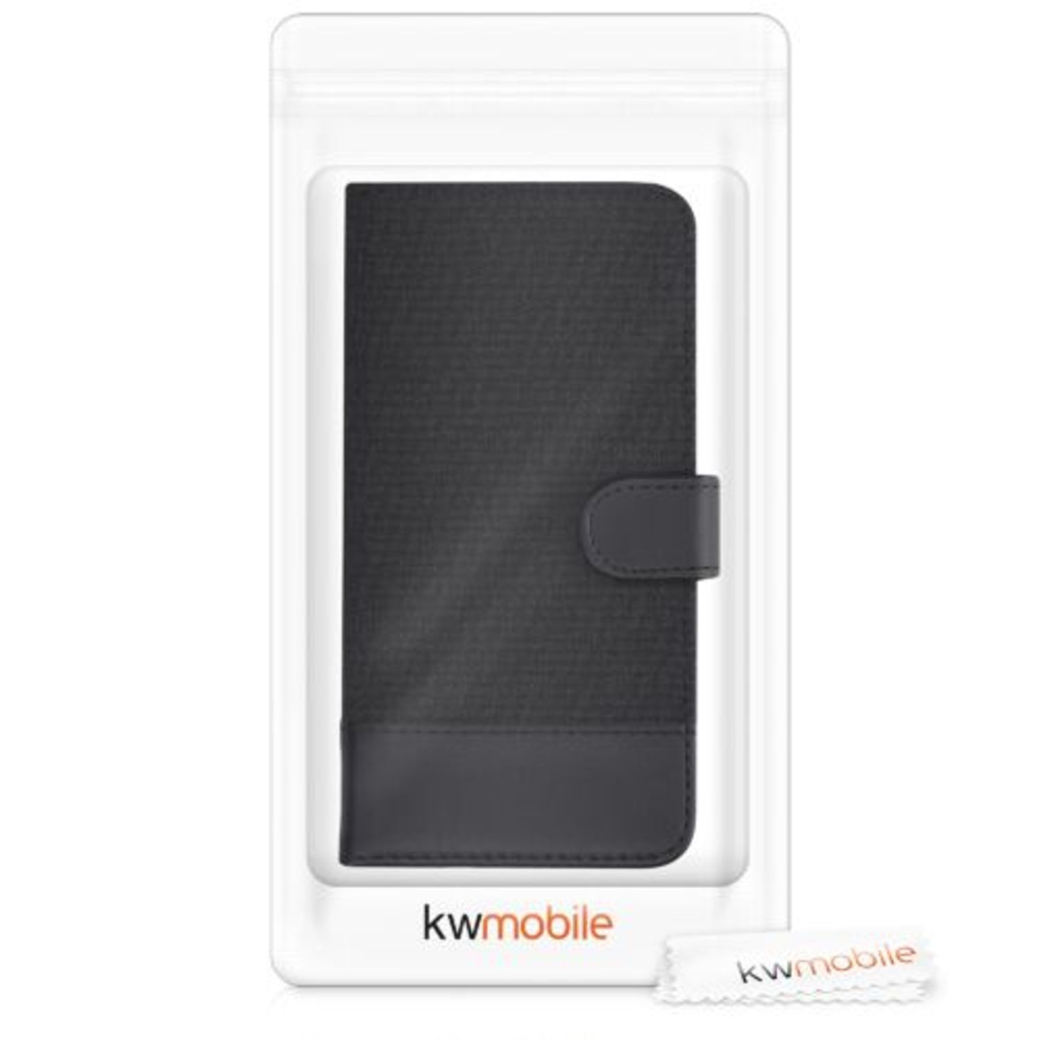Husa pentru Google Pixel 5a, Textil, Negru, 55987.73, Kwmobile fotografia produsului View 7 L