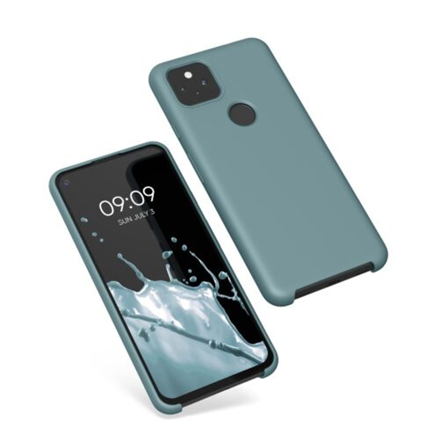 Husa pentru Google Pixel 5a, Silicon, Verde, 55207.207, Kwmobile fotografia produsului View 2 L