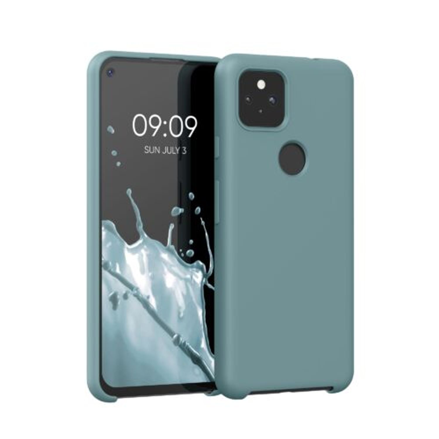 Husa pentru Google Pixel 5a, Silicon, Verde, 55207.207, Kwmobile fotografia produsului