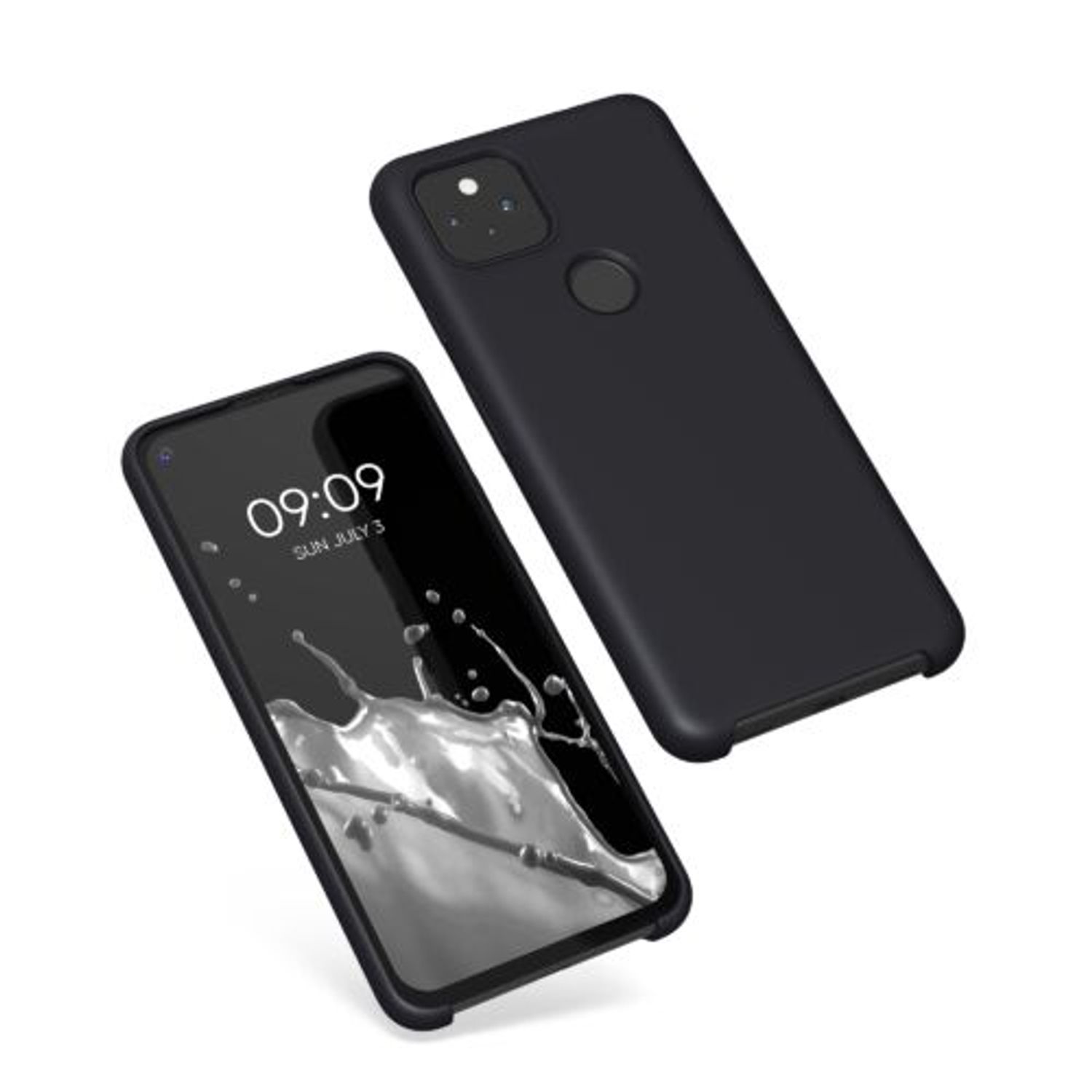 Husa pentru Google Pixel 5a, Silicon, Negru, 55207.01, Kwmobile fotografia produsului View 2 L