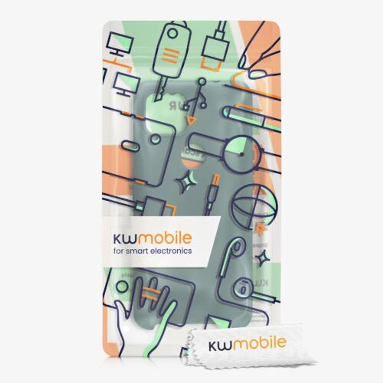 Husa pentru Google Pixel 5a, Silicon, Verde, 55207.171, Kwmobile fotografia produsului View 7 L