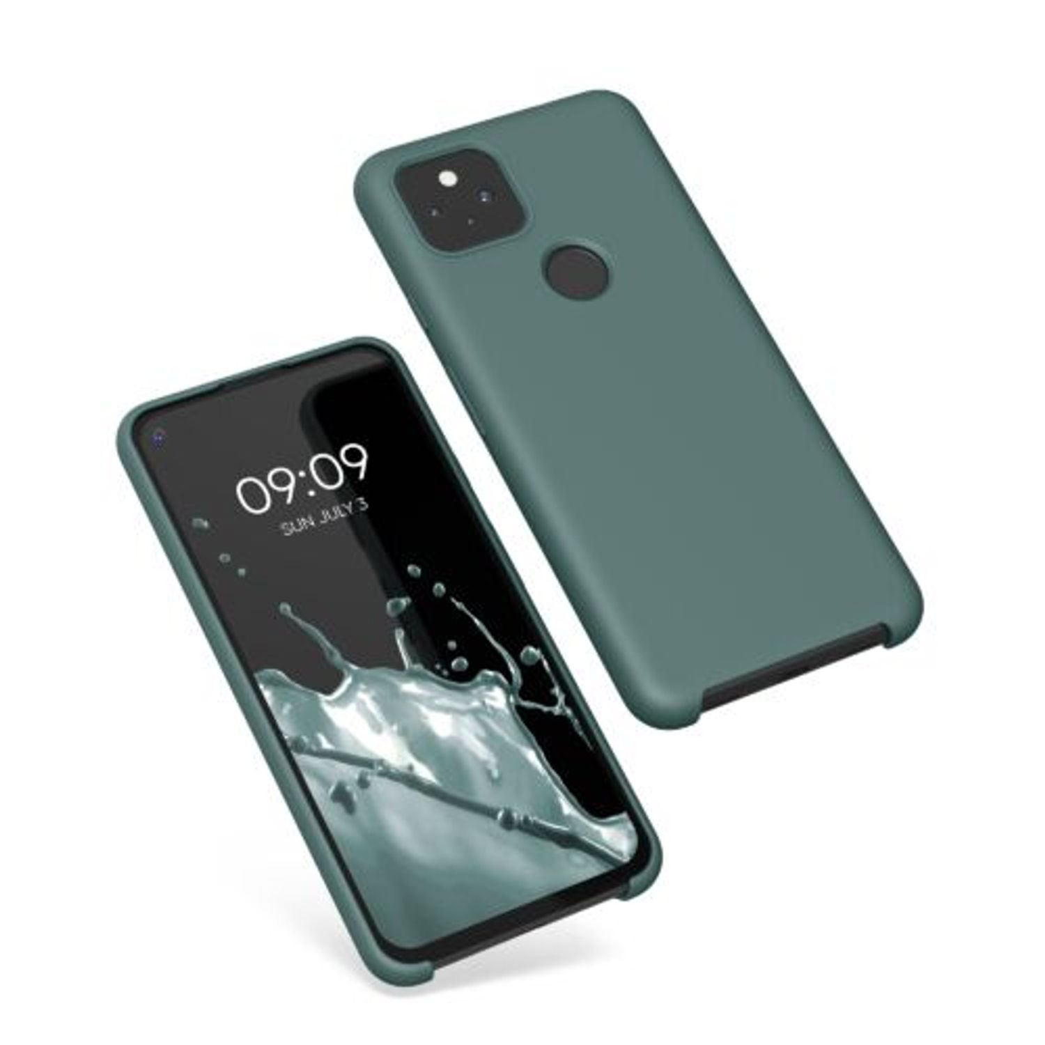 Husa pentru Google Pixel 5a, Silicon, Verde, 55207.171, Kwmobile fotografia produsului View 2 L