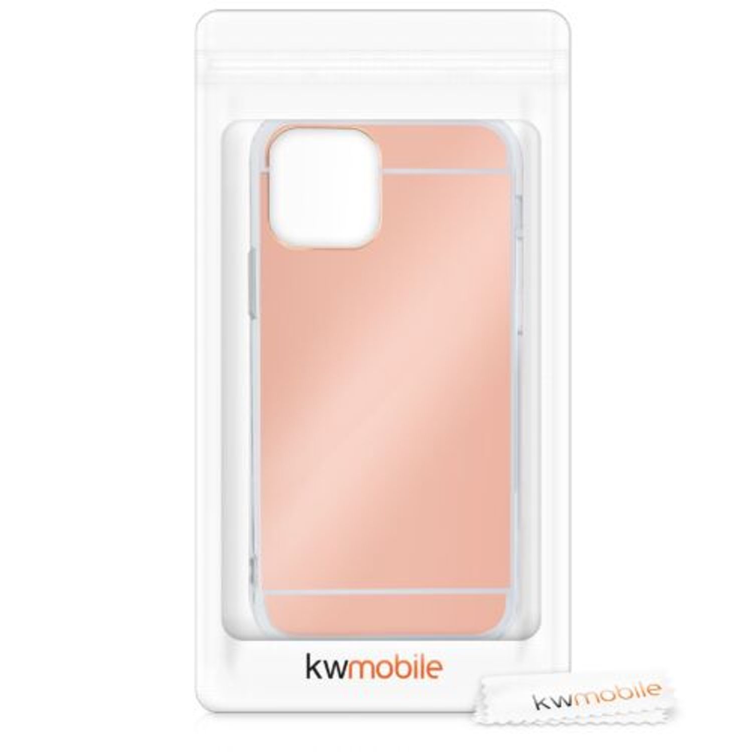 Husa pentru iPhone 12/iPhone 12 Pro, Silicon, Rose Gold, 55688.41 fotografia produsului View 10 L