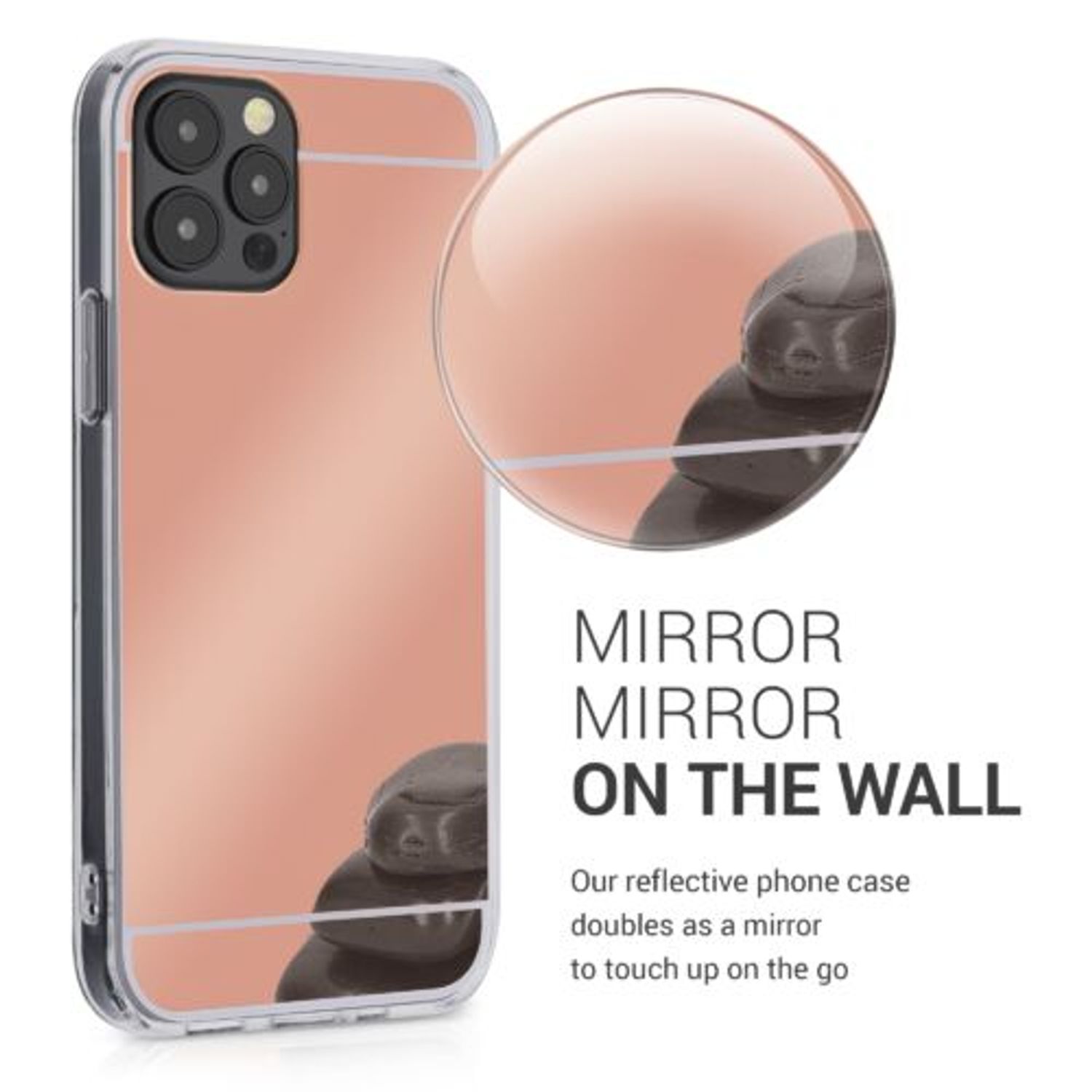 Husa pentru iPhone 12/iPhone 12 Pro, Silicon, Rose Gold, 55688.41 fotografia produsului View 13 L