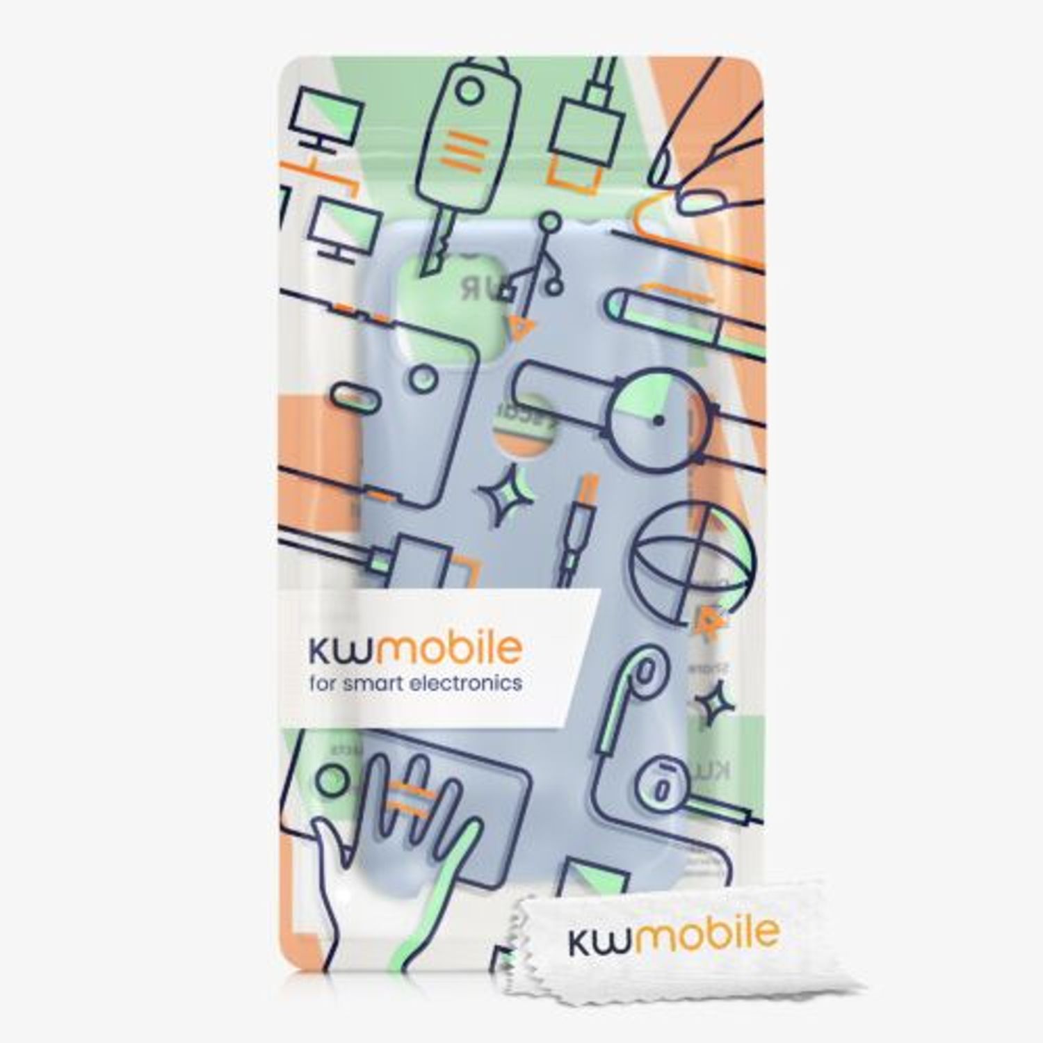 Husa pentru Google Pixel 5a, Silicon, Albastru, 55207.58, Kwmobile fotografia produsului View 7 L