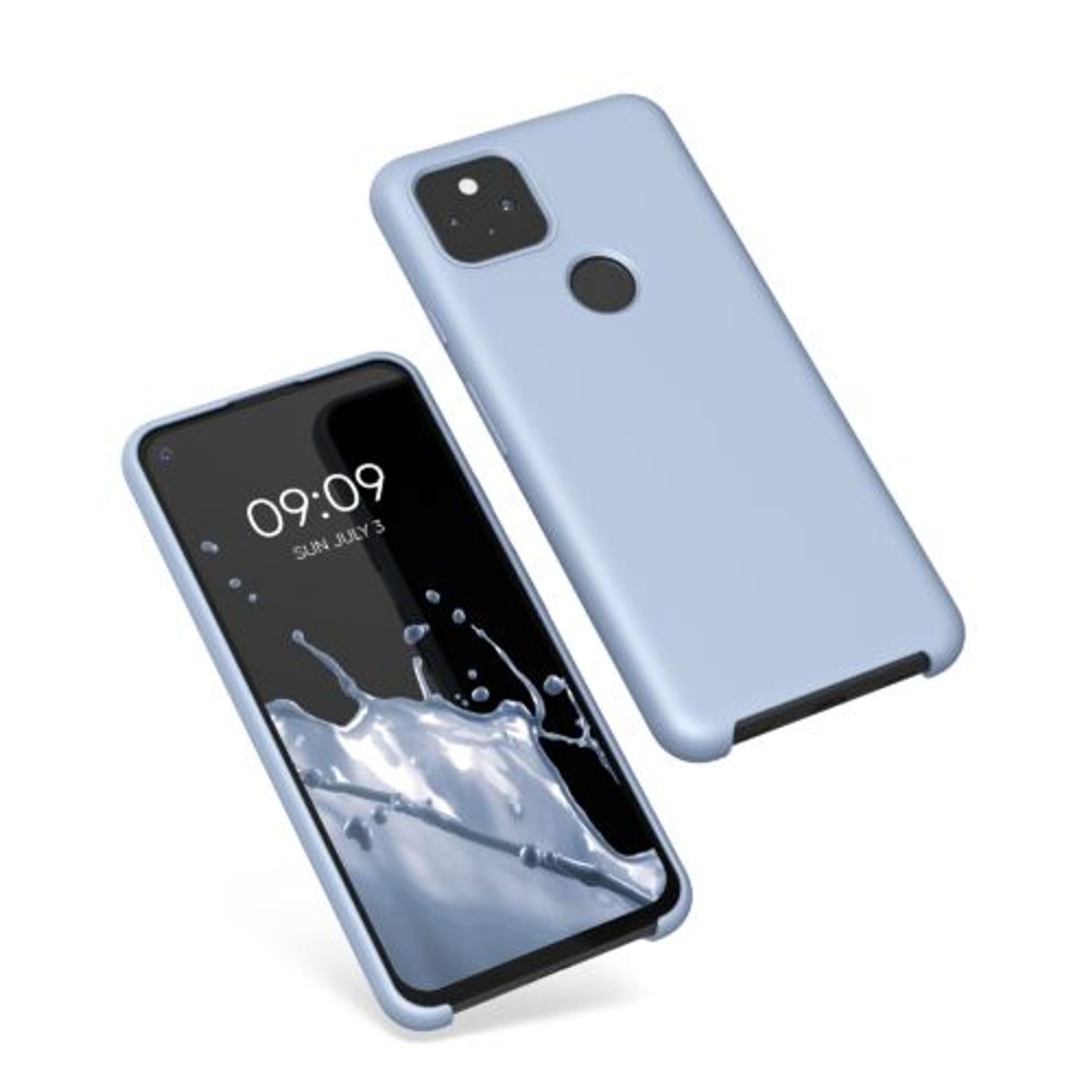 Husa pentru Google Pixel 5a, Silicon, Albastru, 55207.58, Kwmobile fotografia produsului View 2 L