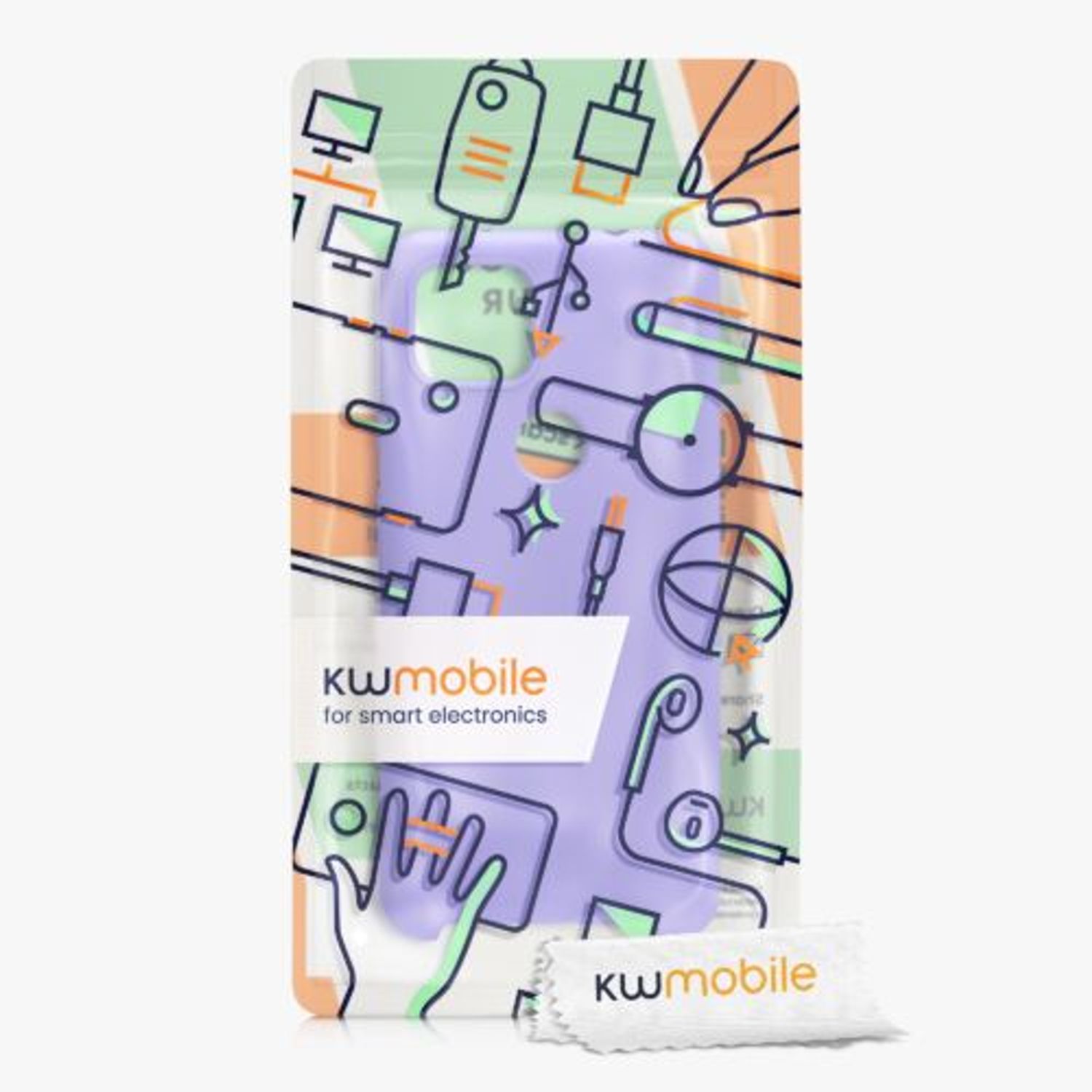 Husa pentru Google Pixel 5a, Silicon, Mov, 55207.108, Kwmobile fotografia produsului View 7 L