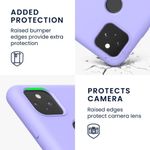 Husa pentru Google Pixel 5a, Silicon, Mov, 55207.108, Kwmobile fotografia produsului View 4 S