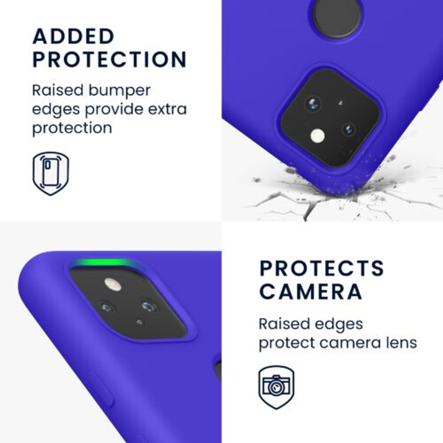 Husa pentru Google Pixel 5a, Silicon, Albastru, 55207.134, Kwmobile fotografia produsului View 4 L