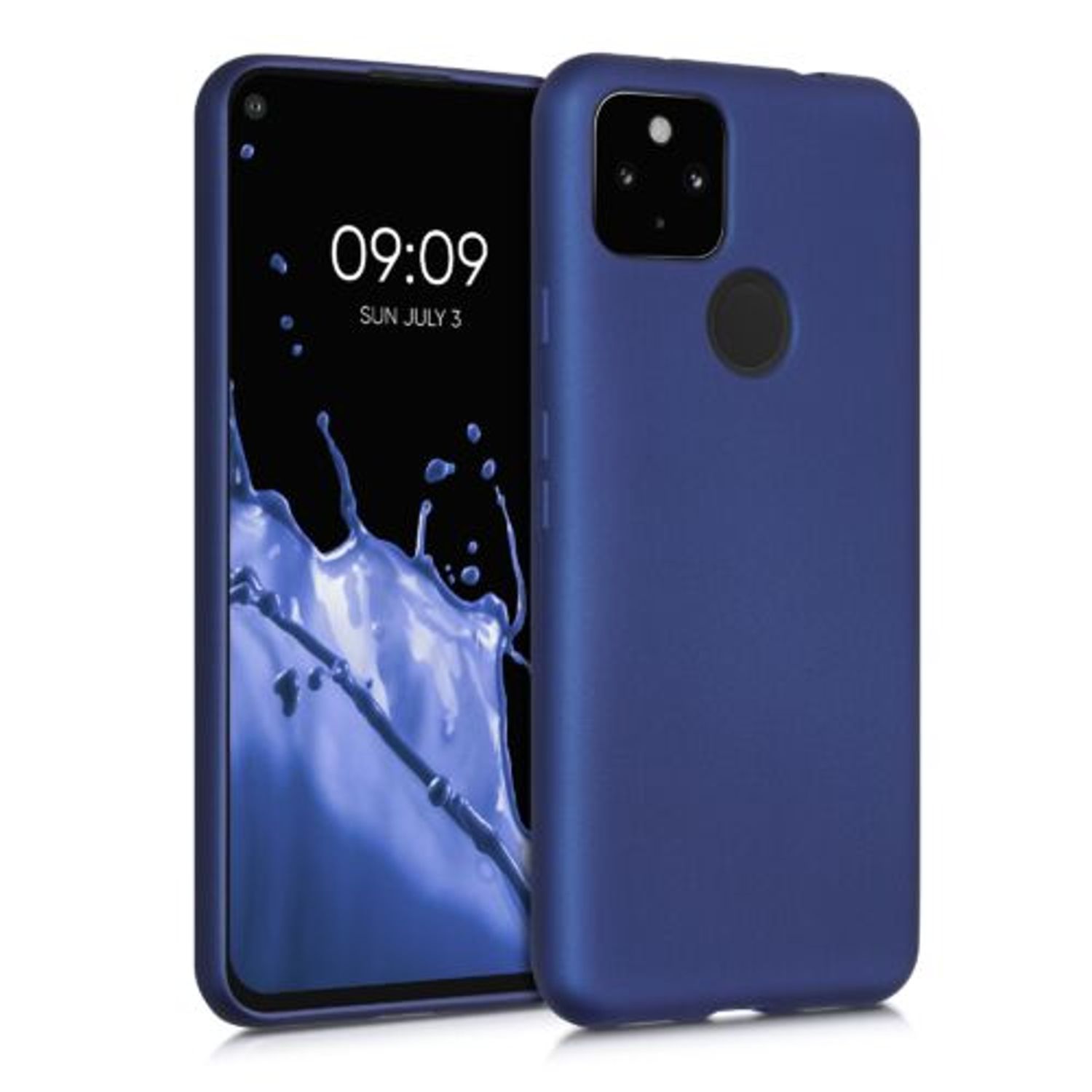 Husa pentru Google Pixel 5a, Silicon, Albastru, 55782.64, Kwmobile fotografia produsului