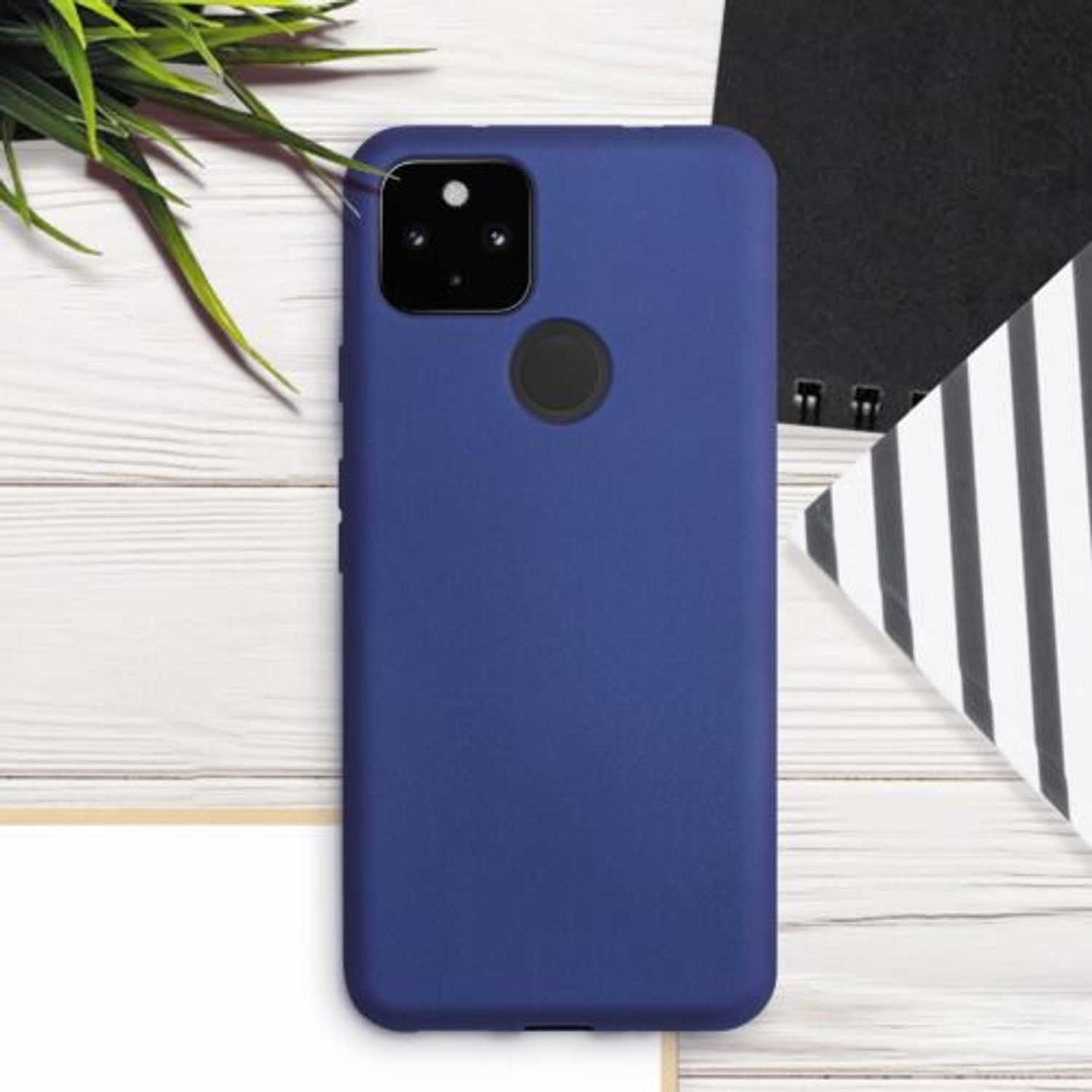Husa pentru Google Pixel 5a, Silicon, Albastru, 55782.64, Kwmobile fotografia produsului View 3 L