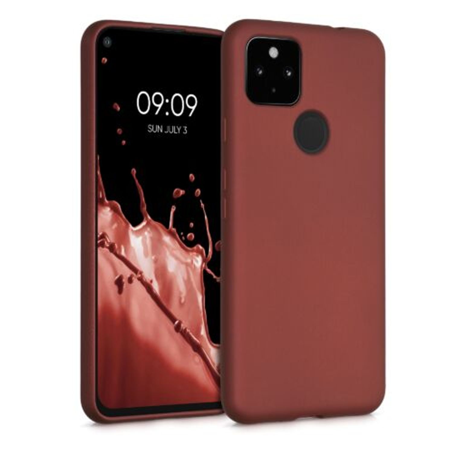 Husa pentru Google Pixel 5a, Silicon, Rosu, 55782.178, Kwmobile fotografia produsului