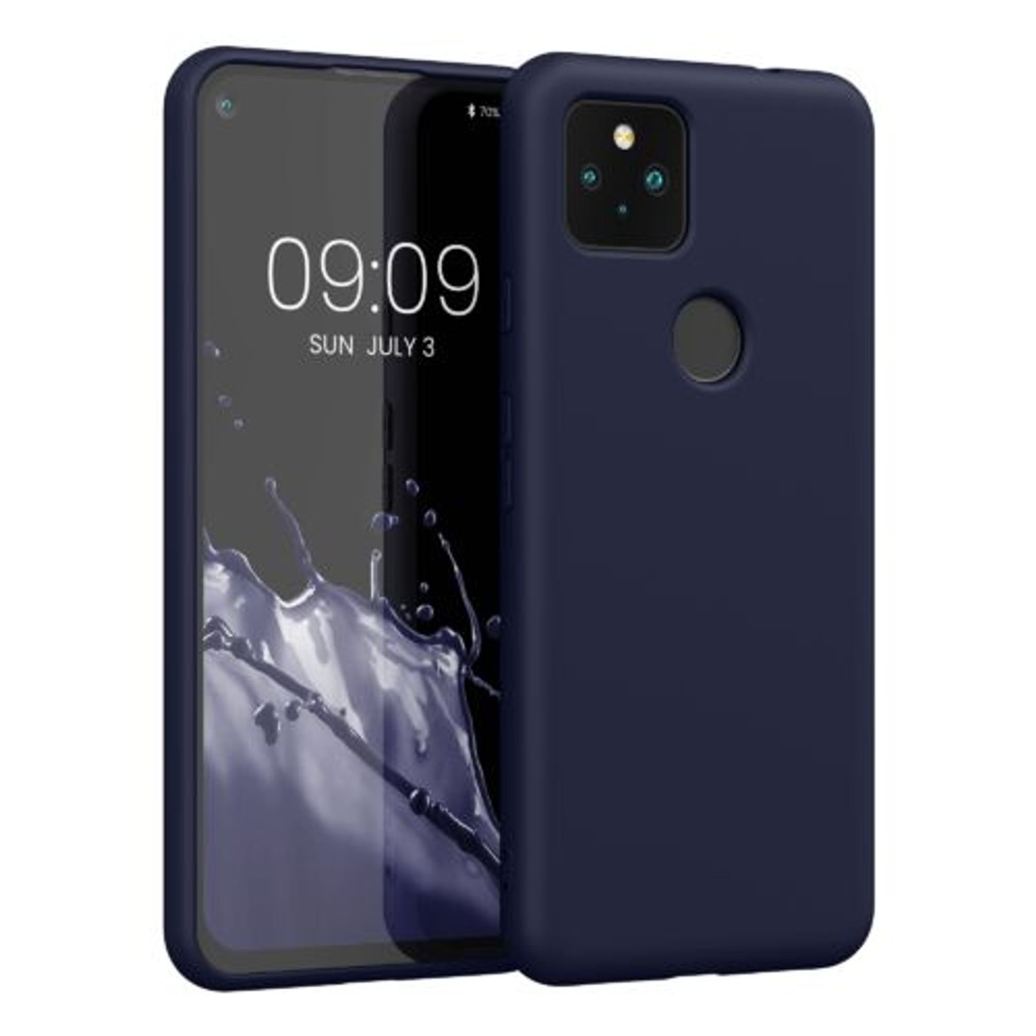 Husa pentru Google Pixel 5a, Silicon, Albastru, 55864.17, Kwmobile fotografia produsului