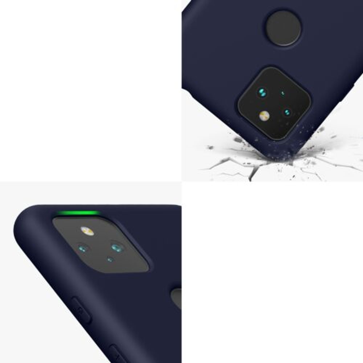 Husa pentru Google Pixel 5a, Silicon, Albastru, 55864.17, Kwmobile fotografia produsului View 3 L