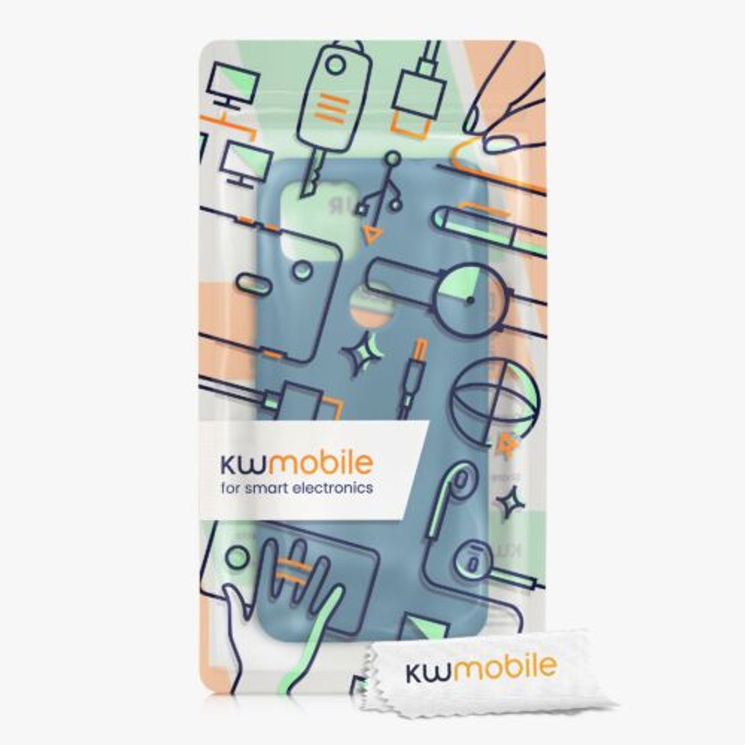 Husa pentru Google Pixel 5a, Silicon, Albastru, 55864.57, Kwmobile fotografia produsului View 6 L