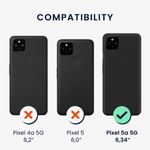 Husa pentru Google Pixel 5a, Silicon, Albastru, 55864.57, Kwmobile fotografia produsului View 5 S