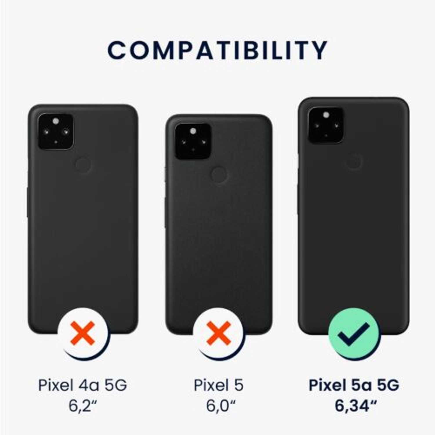 Husa pentru Google Pixel 5a, Silicon, Albastru, 55864.57, Kwmobile fotografia produsului View 5 L