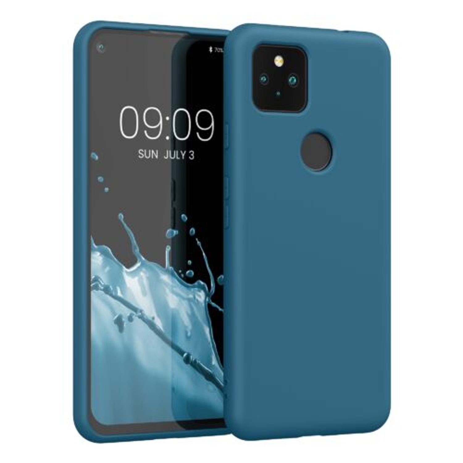 Husa pentru Google Pixel 5a, Silicon, Albastru, 55864.57, Kwmobile fotografia produsului