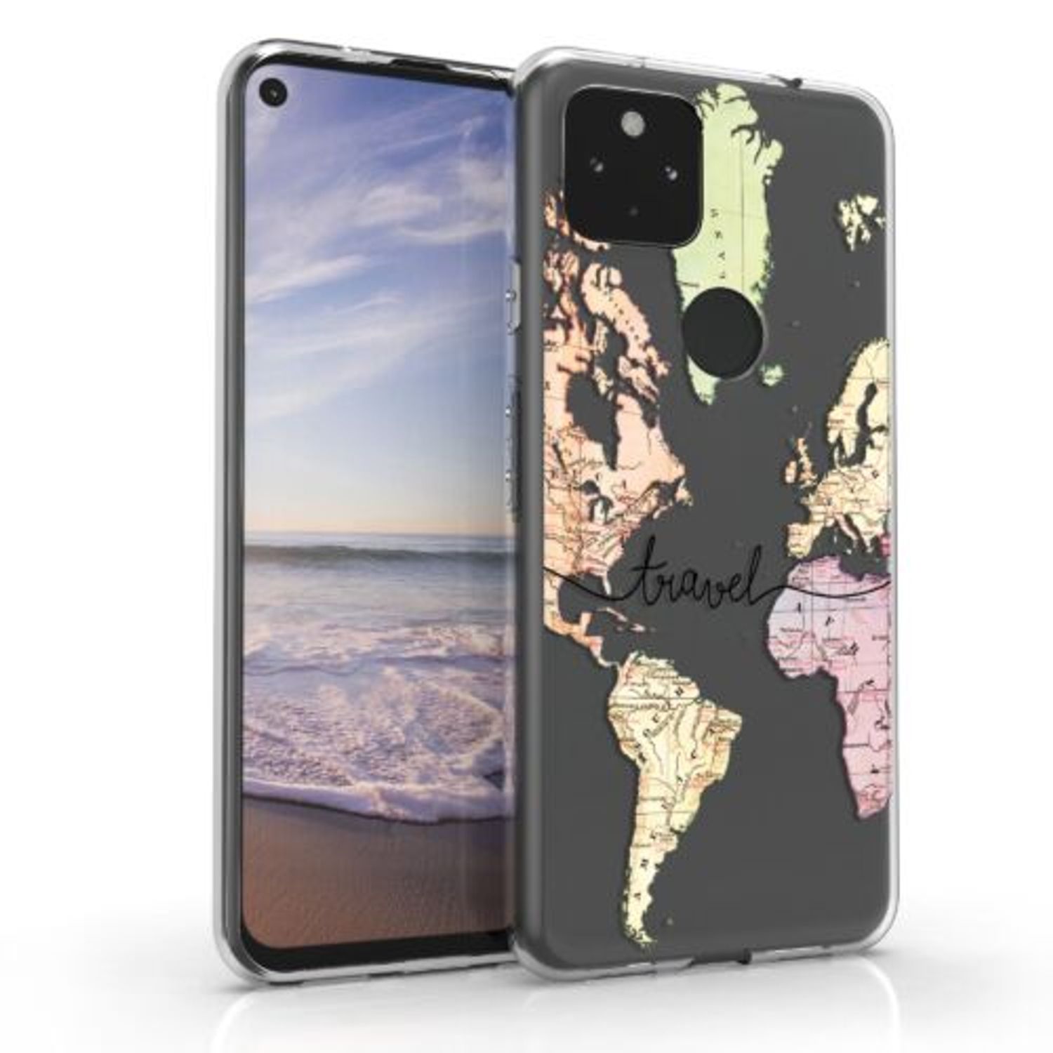 Husa pentru Google Pixel 5a, Silicon, Multicolor, 55160.01, Kwmobile fotografia produsului