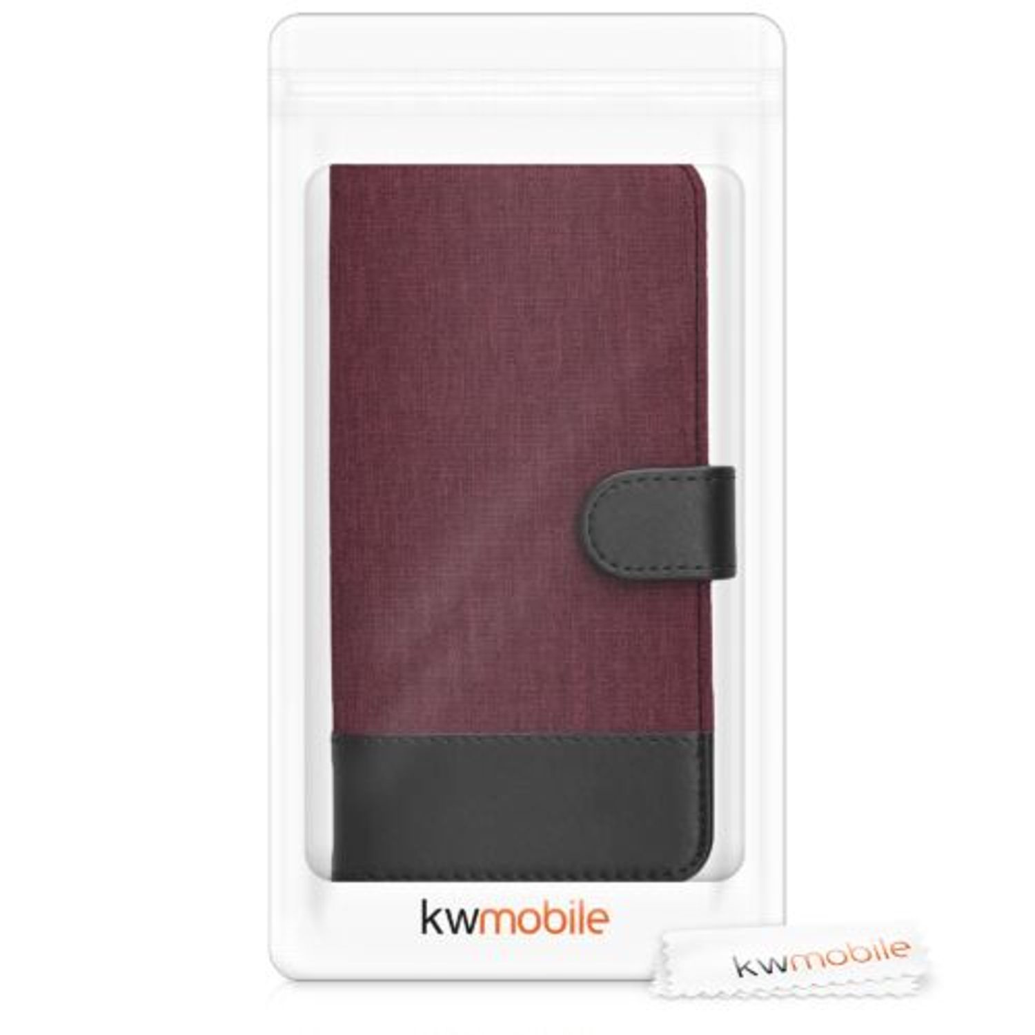 Husa pentru Google Pixel 6, Textil, Rosu, 55988.20, Kwmobile fotografia produsului View 7 L